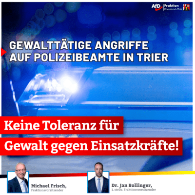 Angriff gegen Polizei in Trier