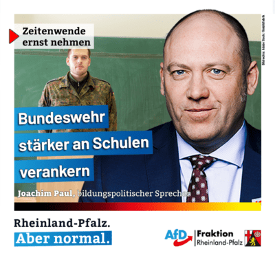 Joachim Paul zu Bundeswehr an Schulen